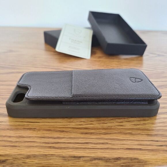 NWT Vaultskin London iPhone SE Brown Leather Eton Armour Slim Wallet Phone Case - Picture 10 of 16